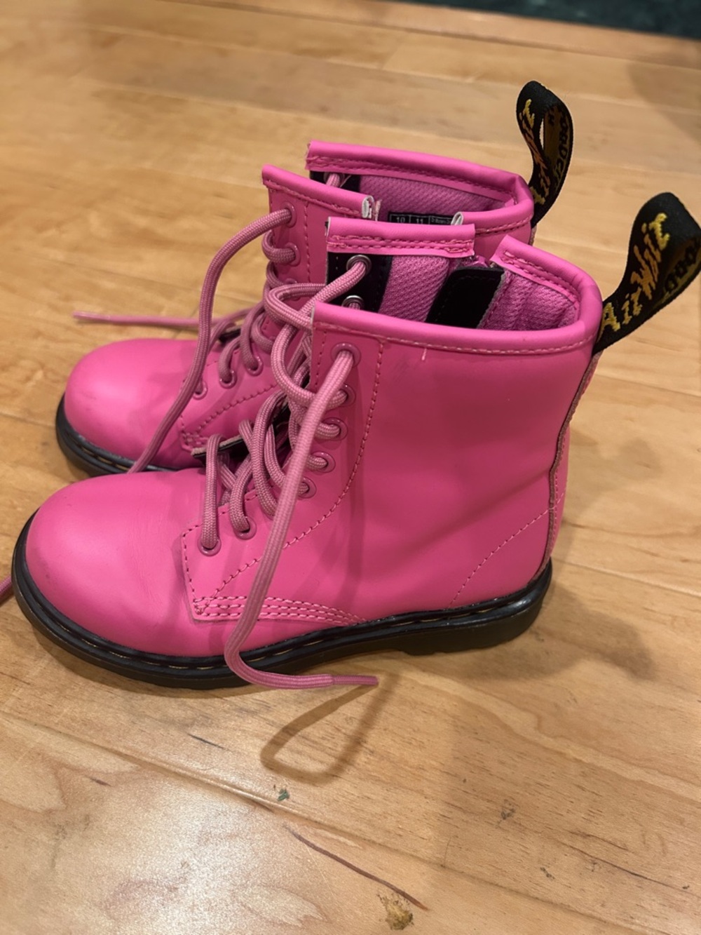 Dr. Martens Pink AirWair Boots - Pink Girls Size 11 US 28 EU